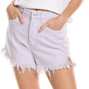 NWT 7 For All Mankind Easy Ruby Cut Off Jean Short- Lavender Size 29
